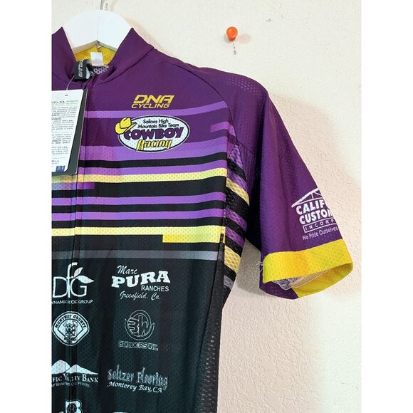 DNA Cycling Salinas High Mountain Bike Team Purple Cycling Jersey Large New - Picture 3 of 12